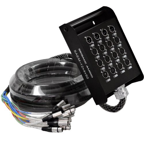Seismic Audio - 12 Channel XLR SNAKE CABLE 50' long