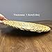 kilofly Natural Water Hyacinth Weave Placemat Round Braided Rattan Tablemats 11.8 inch x 2pc