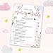 Baby Shower Games for Girls - Pink Elephant Theme - Pack of 5 Activities for 50 Guests, 5x7 Cards - Baby Shower Decorations for Girls, Party Supplies