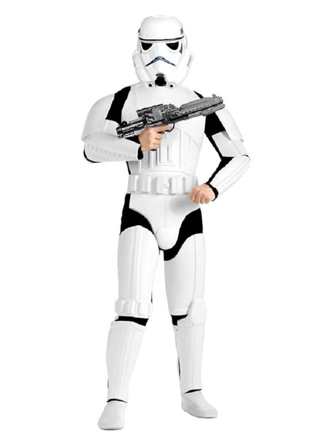Star Wars Stormtrooper Kostüm Deluxe weiss schwarz (Bundle) M/L