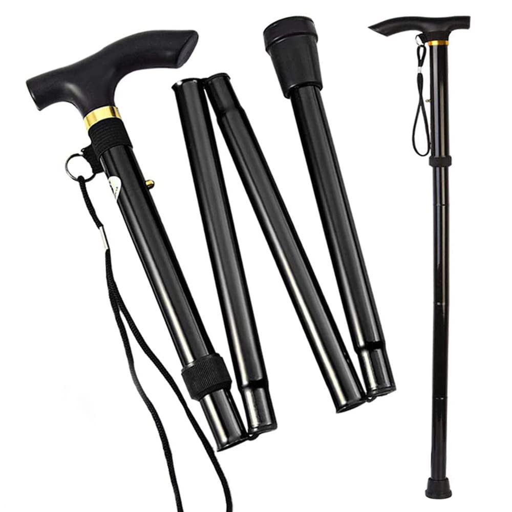 Walking Stick, Easily Adjustable Height Folding, Extendable Walking Cane, Lightweight Flexible and Durable, Walking Aid, Collapsible Walking Stick, Non-Skid Foot, The Freedom Of Mobility