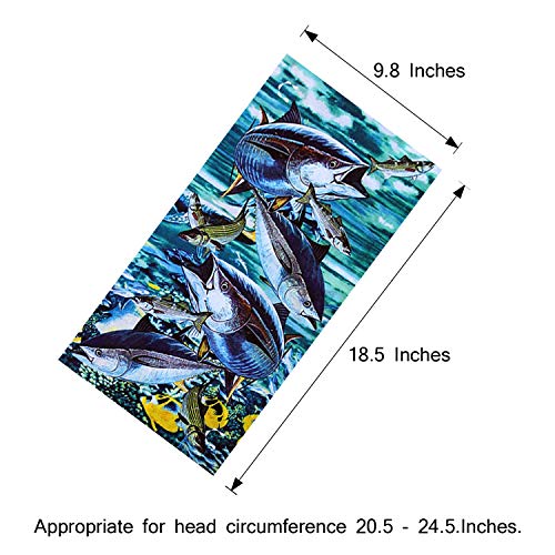 image for LOTUYACY Outdoor Wide Headband,Elastic Seamless Scarf UV Resistence Sp