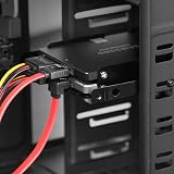 DEEPFOX 2.5" SSD HDD to 3.5" Bay Mounting Bracket Adapter Kit w/SATA Cable view 2