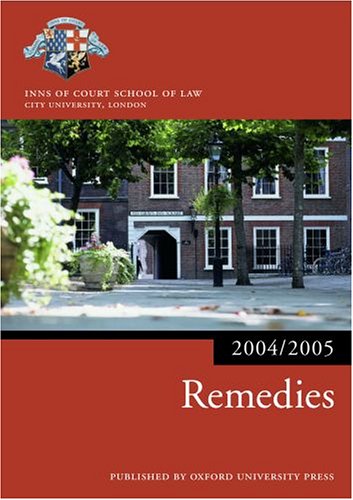 Remedies 2004/2005 (Blackstone Bar Manual)