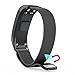 GELISHI for Garmin Vivosmart HR,Accessory Metal Case + Adjustable Watch Replacement Band Fit for Garmin Vivosmart HR Black (No Tracker)
