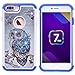 iPhone 7 Plus Case, Nuomaofly [Creative] Studded Rhinestone Crystal Bling Hybrid Armor Defender Dual Layer Protective Case Cover for Apple iPhone 7 Plus (Owl)