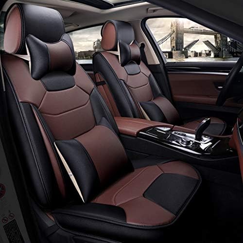 9-Piece Set Car Seat Covers Leather Cushions Universal Full Car Front And Rear Seat Cover Protectors 5 Seats (color : B)