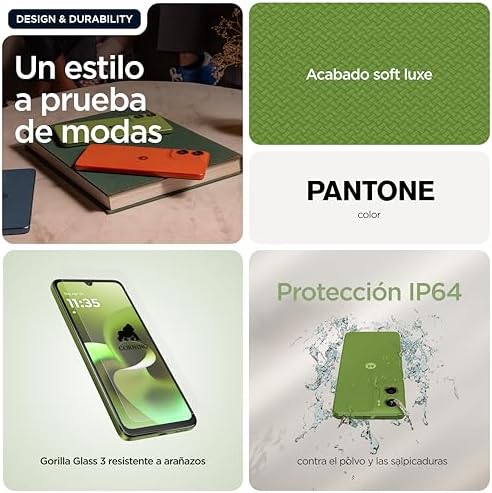 moto g06 12GB (4GB+8GB RAM Boost)/256GB PANTONE TENDRIL a cores, ecrã grande de 6,88" com som Dolby Atmos®, sistema de câmara AI de 50 MP, proteção contra água IP64, bateria de 5100 mAh