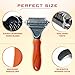 HATTIKO Pet Dematting Tool - 2 Sided Undercoat Rake for Easy Mats & Tangles Removing - Safe Grooming Comb & Deshedding Brush Set : dematting Brush &Toy for pet