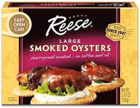 Reese Large Smoked Oysters 37 Oz