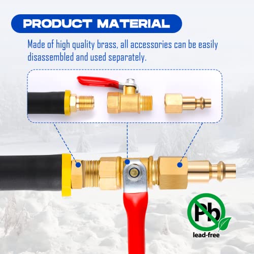 RV Winterizing kit&Sprinkler Blowout Adapter with shut off valve Air