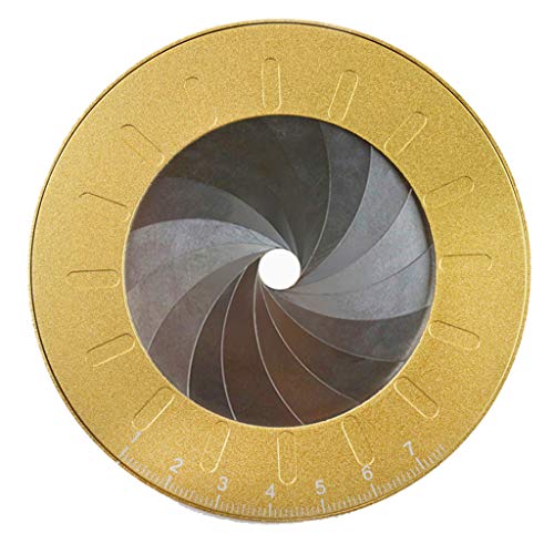 Round Circle Template Ruler Tool Adjustable Measurement for Drafting Drawing Metal Aluminum (Gold) - Thumbnail 6