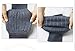 Wool Cashmere Knee Brace Pads Winter Warm Thermal Knee Compression Sleeve for Women Men,Gray,2-Per Pack(1 Pair)