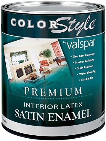 Valspar 44-26900 QT 1 Quart Style Interior Latex Satin Enamel Wall Paint