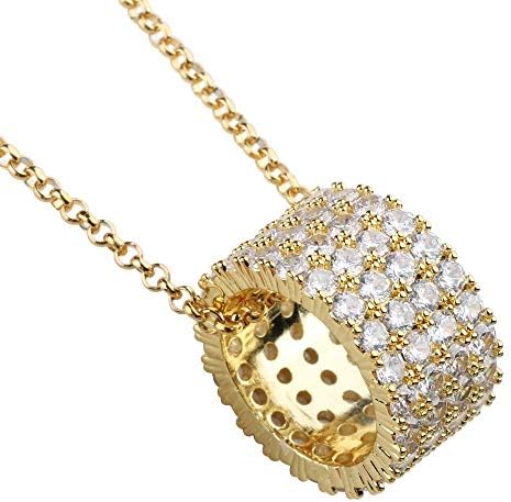 Silver Kyasya パヴェ Cz 爪留め 太幅 リング ネックレス 18k Gp Gold Silver イエローゴールド シルバー 金色 銀色 キラキラ a ジルコニア Hip Hop ブリンブリン シルバー 60 Bgcs 3 050円