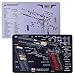 TekMat Double-Sided Cleaning Mat for use with 1911, Black (TEK-17-1911-CA-DBL)