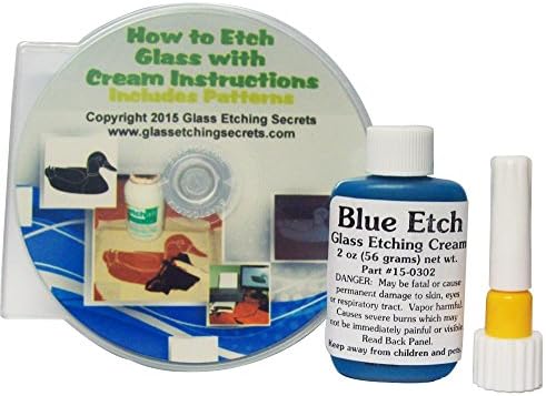 Armour Etch Glass Etching Cream Pen, Fine Tip for Detailing + Free How to Etch CD