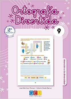 Book's Cover of Ortografía divertida 9 / Editorial GEU / 3º Primaria / Mejora la ortografía / Recomendado como apoyo / Con actividades sencillas de repaso (Español) Tapa blanda – 15 junio 2012
