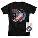 Popfunk Journey Escape Album Steve Perry Band T Shirt & Stickers (X-Large) Black