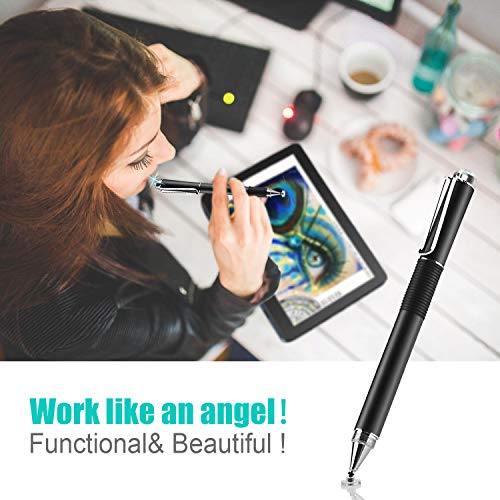 Diamond Stylus Pen, 4-in-1 Universal Touch Screen Stylus Multifunction Writing Instruments Penyeah P2 - Black