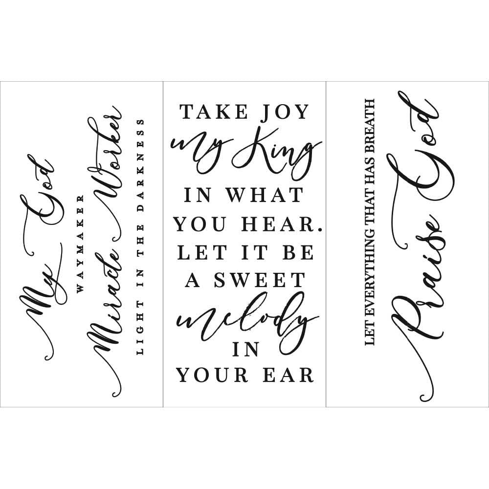 Prima Marketing Re-Design Decor Transfers 6"X12" 3/Sheets-Scripture