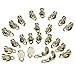 BeadsMonster Flat Round Tray Iron Clip-on Earring Findings for Jewelry Making, 10mm Paddle Back (Silver)