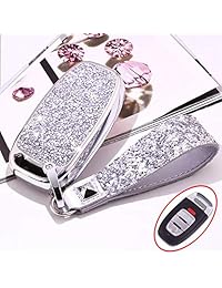 Royalfox - Funda para mando a distancia con 3 botones 3D Bling Smart para Audi A3 S3 RS3 A4 S4 RS4 A5 S5 RS5 A6 S6 RS6 A7 S7 RS7 A8 S8 Q3 SQ3 Q5 SQ5 Q7 TT TTs TT RS