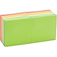 Amazon Basics Bulk Sticky Notes Office Supplies for Desk, 3x3 inch, 12-Pack, Assorted Colors