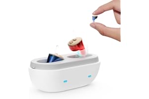 AVICILL True Hearing Aids for Seniors Not Amplifier- Noise Cancelling, Rechargeable & Invisible with Magnetic Charging Box