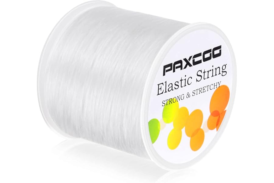 Paxcoo Elastic Bracelet String Cord Stretch Bead Cord for Jewelry Making and Bracelets Making