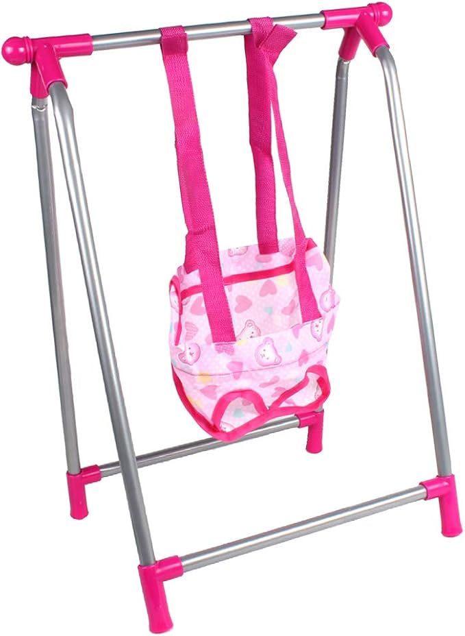 Toygogo Simulation Furniture Playset Baby Doll Swing Set, Kids Toddlers Toy, Iron Frame, ABS