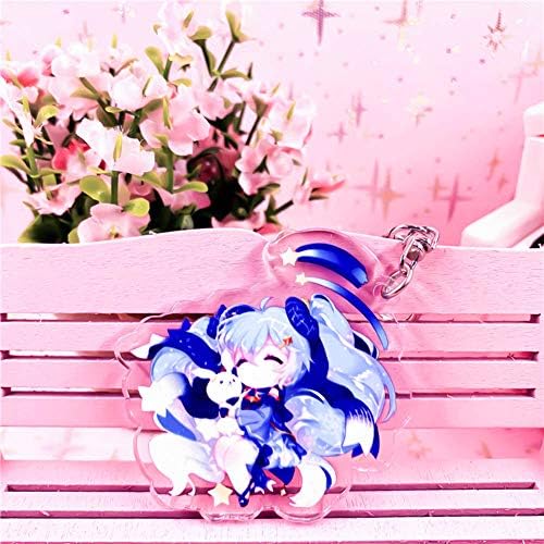 Gyrate Hatsune Miku Anime Figure Acrylic Keyring Keychain( Style02)