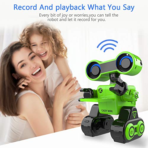 Robot Toy, Remote Control Toy Robot, Programmable, Touch Sensing STEM Educational Robot Toy with Interactive Feature to Walk, Dance, Sing,Explore, Provide Science Lectures RC Robot for Kids ... (Green) - Thumbnail 2