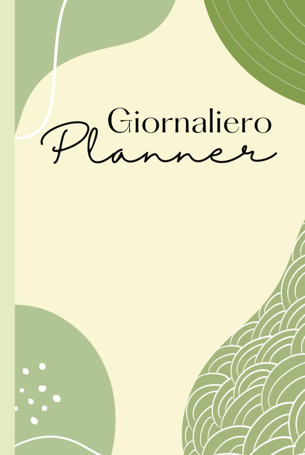 Planner Giornaliero Non Datato: Stile Aesthetic con Copertina Verde
