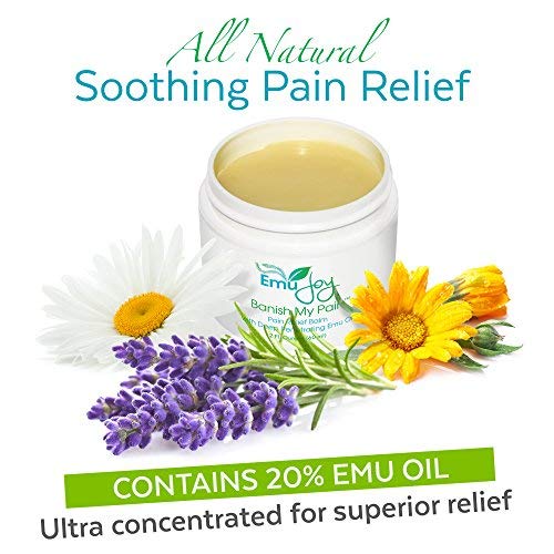 Banish My Pain Emu Oil Pain Relief Cream for Sore Muscles Joint Pain Arthritis Fibromyalgia Shingles Bursitis - No Medicinal Odor - Thumbnail 2