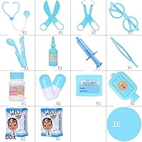 Viesbroty-toy Kids Interesting Interactive Toys Small Children Play Simulation Tools Toys Suit Injections Stethoscope Girl Medical Toys Educational Toys (Size : F)
