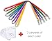 Durably Woven Lanyards & Vertical ID Badge Holders ~Premium Quality, Waterproof & Dustproof ~ for Moms, Teachers, Tours, Events, Businesses, Cruises & More (10 Pack, Mixed Bright) by Stationery King
