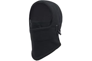 INOGIH Kids Balaclava-Hat Winter Polar-Fleece-Ski-Face-Mask for Cold-Weather Windproof Thermal Hooded-Scarf Snowboarding Neck-Gaiter