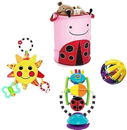 Amazon Co Jp 出産祝い Sassyサッシー おもちゃと収納4点セット レディバグ おもちゃ