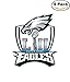 Philadelphia Eagles 2018 Super Bowl 52 Champions 4X4 Inches Decal Football 4 Stickers