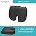 Memory Foam Seat Cushion with Removable Mesh Cover - Coccyx, Tailbone, Sciatica, Lower Back Support and Pain Relief - Fits Most Office, Desk, Computer Chairs and Car Seats – by ComfySure