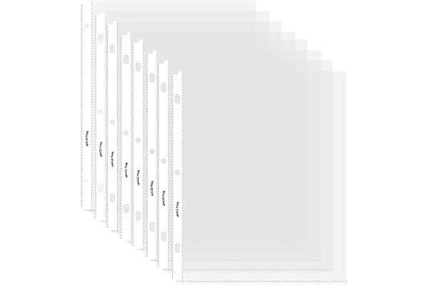 Sheet Protectors - 50 Sheets 4 mils[0.04mm] Strong Extra Heavyweight Clear Top Load 8.5 x 11 Inch Highlight Transparent Acid-