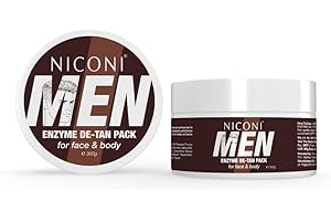 Ni.co.ni Men Enzyme De-Tan Pack | For Face & Body (300g)