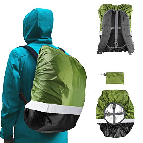 image for Frelaxy Hi-Visibility Backpack Rain Cover 100% Waterproof Upgraded Ult