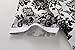 Hawaiian Shirt for Men, Beach Shirts for Men, Tropical Shirts Short Sleeve Floral Casual Button Down (X-Large, White Black)