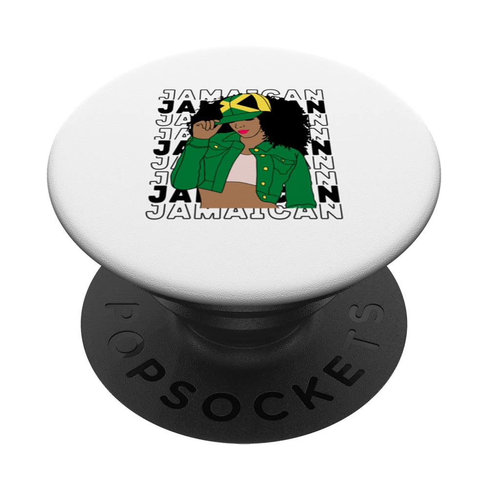 Jamaica Flag Tee For Women Jamaica Souvenir Jamaica Vacation PopSockets Swappable PopGrip