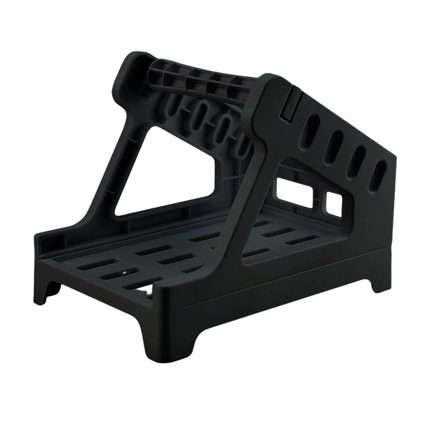 Label Holder for Thermal Label Roll and Fanfold Labels, Label Dispenser for 6x4 Labels, Thermal Label Printer Accessory, Sleek Black Design, 100mm 4x6 External Universal Desktop BEEPRT