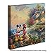 Thomas Kinkade Studios Disney's Mickey and Minnie Sweetheart Cove 14 x 14 Gallery Wrapped Canvas