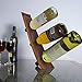 Handmade Wooden Triple Wine Bottle Holder