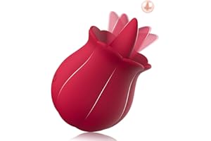 Rose Toy for Women Licking and Sucking Rose with USB Charge Portable Rose for Women with 10 Modes Electric Machine Pleasure R